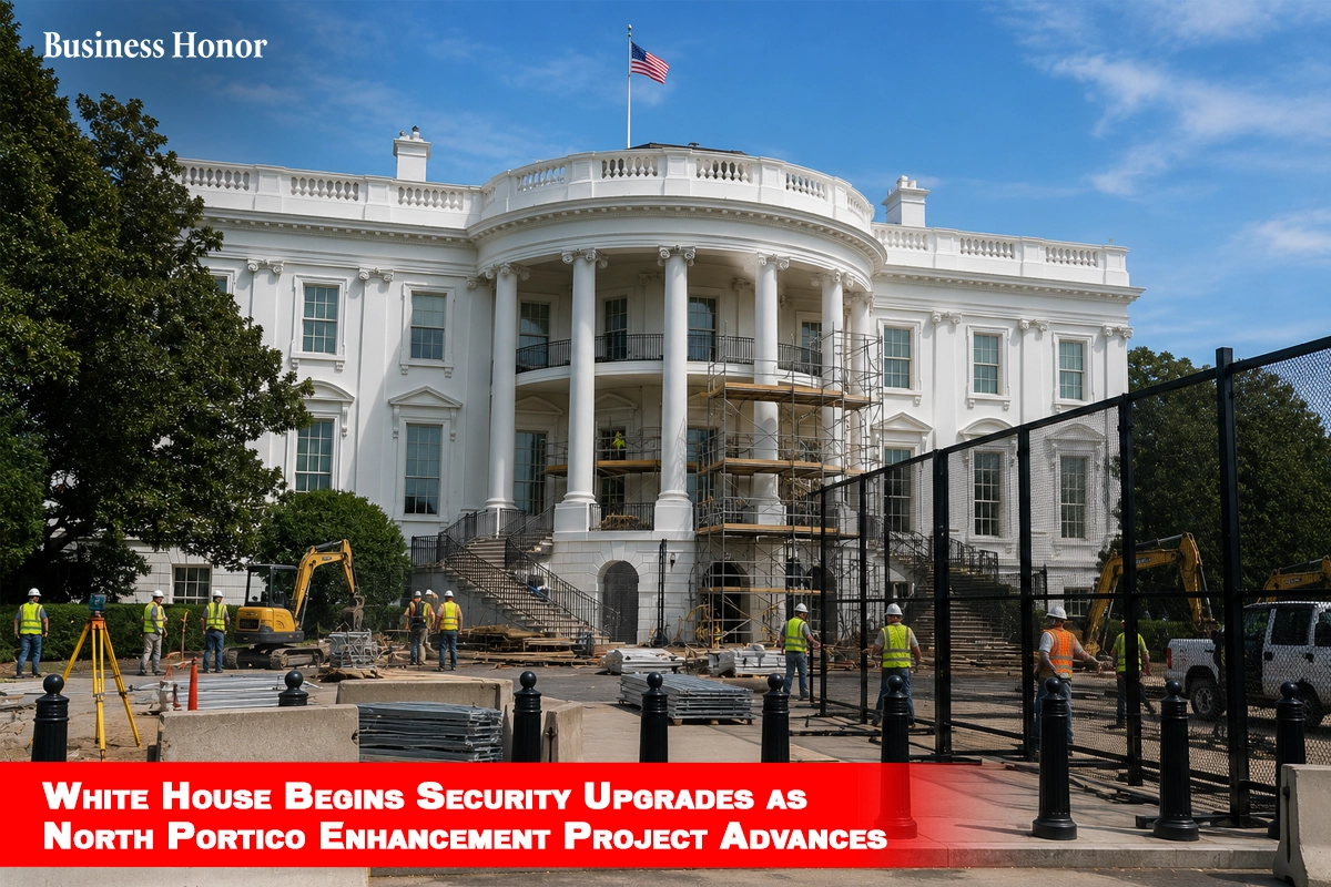 White House Begins Security Upgrades as North Portico Enhancement Project Advances